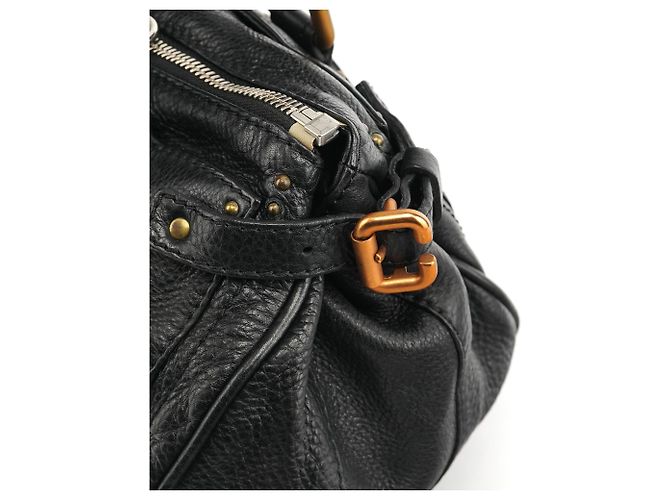 Chloé Borsa a tracolla Paddington in pelle nera - vista 10