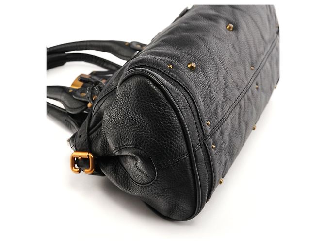 Chloé Borsa a tracolla Paddington in pelle nera - vista 11