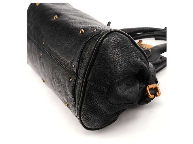 Chloé Borsa a tracolla Paddington in pelle nera - vista 12