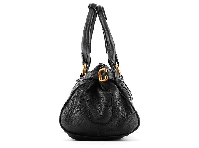 Chloé Borsa a tracolla Paddington in pelle nera - vista 2