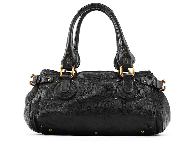 Chloé Borsa a tracolla Paddington in pelle nera - vista 3