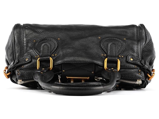 Chloé Borsa a tracolla Paddington in pelle nera - vista 4