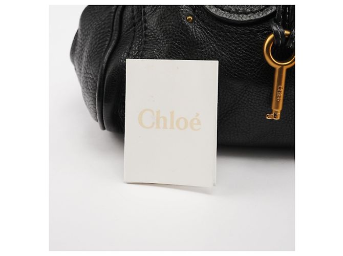 Chloé Borsa a tracolla Paddington in pelle nera - vista 6