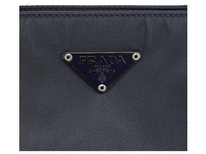 Prada Borsa a tracolla Chic in nylon Tessuto viola - vista 6