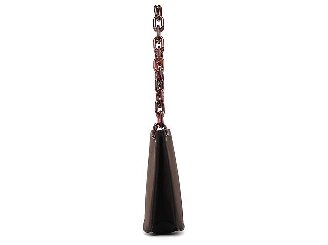 Prada Borsa a tracolla Swing Chain in Tessuto marrone scuro 1996 - vista 2