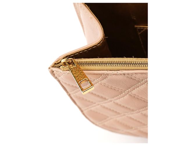 Marc Jacobs  mala de ombro em pele acolchoada bege com fivela - vista 11