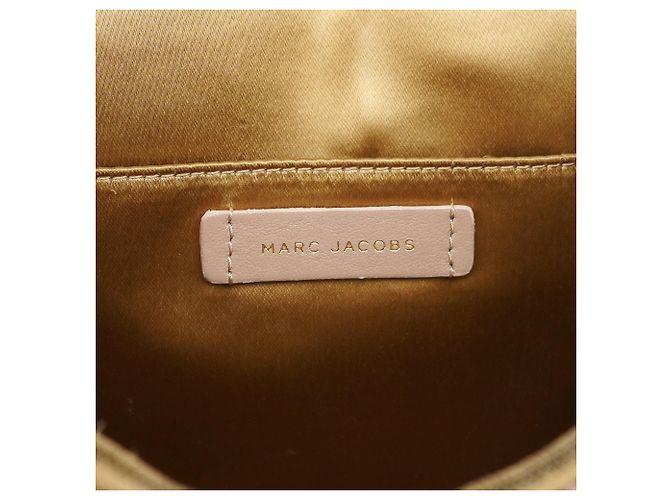 Marc Jacobs  mala de ombro em pele acolchoada bege com fivela - vista 12