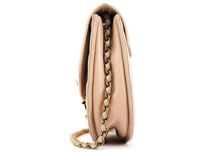 Marc Jacobs  mala de ombro em pele acolchoada bege com fivela - vista 2