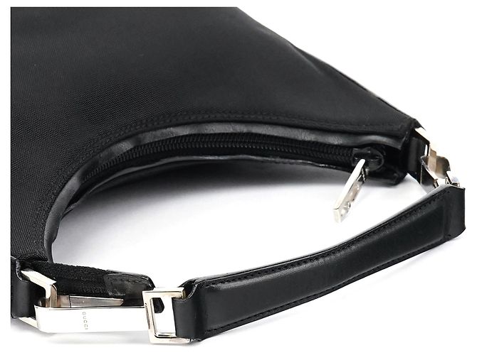 Gucci 000 0601 Borsa a tracolla in tela nera - vista 10