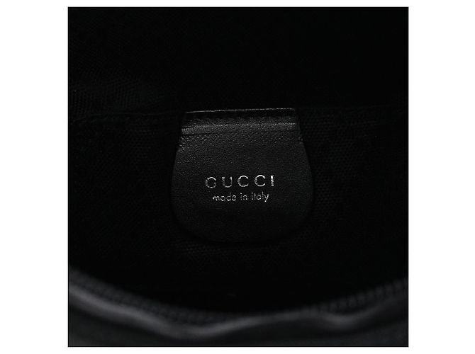 Gucci 000 0601 Borsa a tracolla in tela nera - vista 12