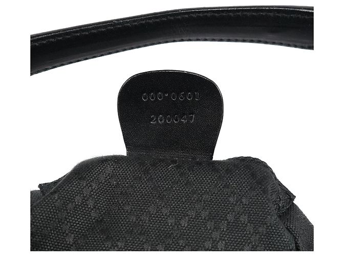 Gucci 000 0601 Borsa a tracolla in tela nera - vista 13