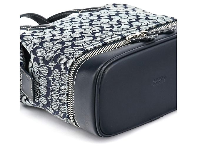 Coach Borsa Tote Signature Canvas Grey Navy - vista 10
