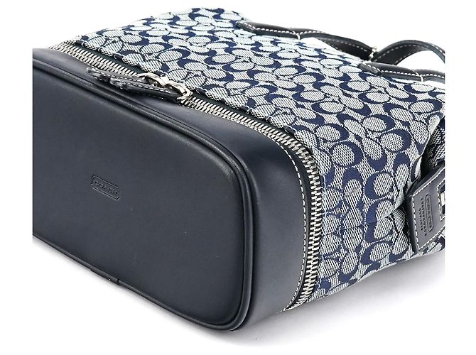 Coach Borsa Tote Signature Canvas Grey Navy - vista 11