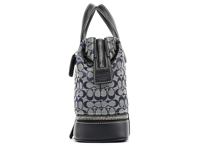 Coach Borsa Tote Signature Canvas Grey Navy - vista 2