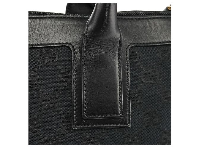 Gucci Borsa Tote 000 0584 in tela GG nera - vista 7