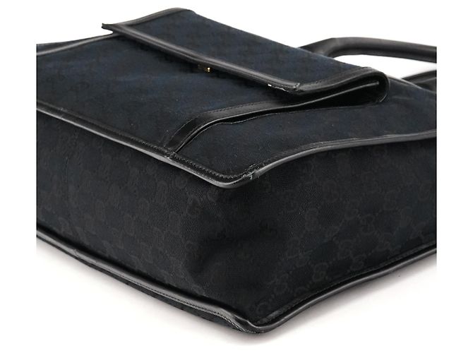 Gucci Borsa Tote 000 0584 in tela GG nera - vista 9