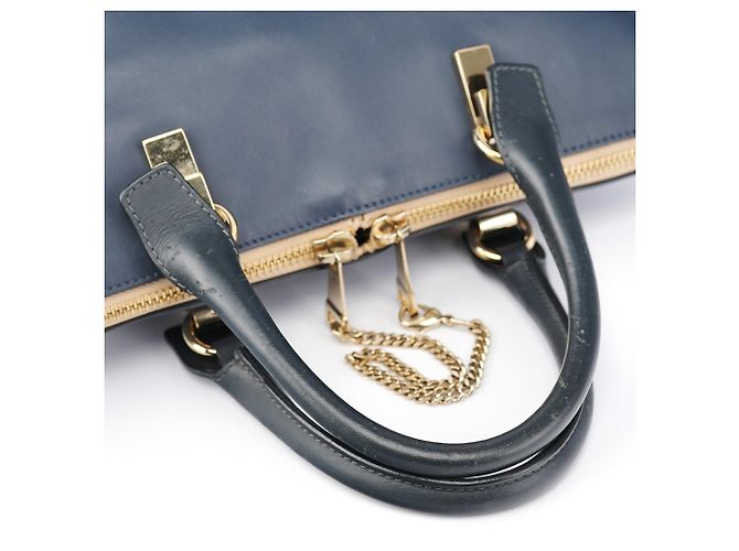 Chloé Borsa Tote Bailey in pelle azzurro pallido - vista 11