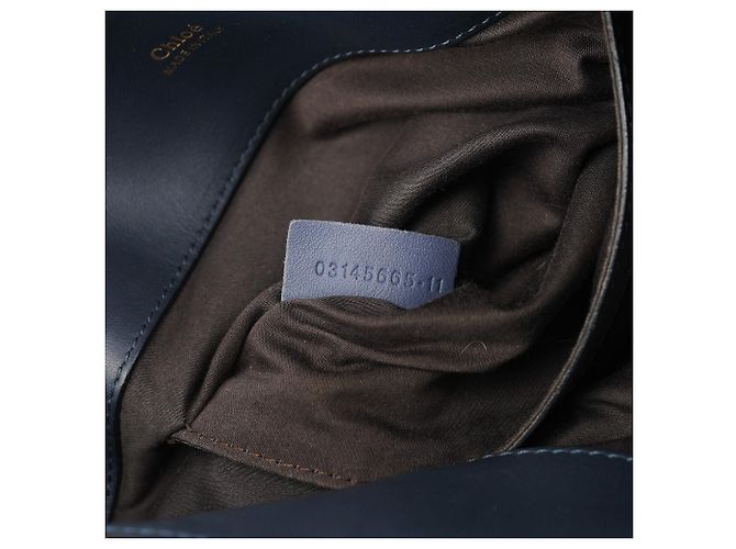 Chloé Borsa Tote Bailey in pelle azzurro pallido - vista 14