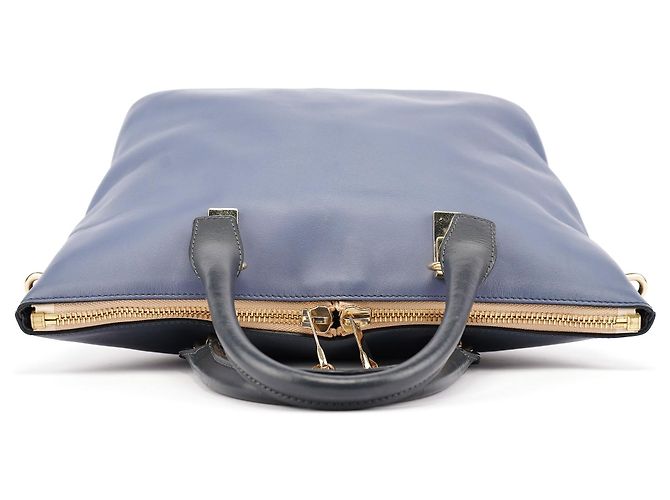 Chloé Borsa Tote Bailey in pelle azzurro pallido - vista 4