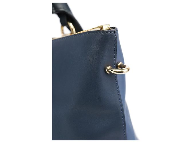 Chloé Borsa Tote Bailey in pelle azzurro pallido - vista 8