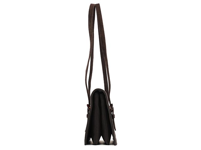 Prada Borsa Tote in mesh di nylon e camoscio marrone - vista 2