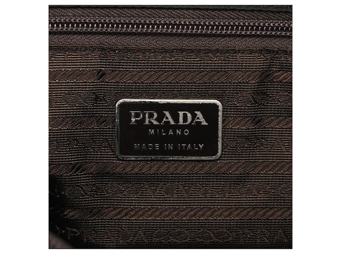 Prada Borsa Tote B6059 Dark Green Tessuto Trend Nappa - vista 10