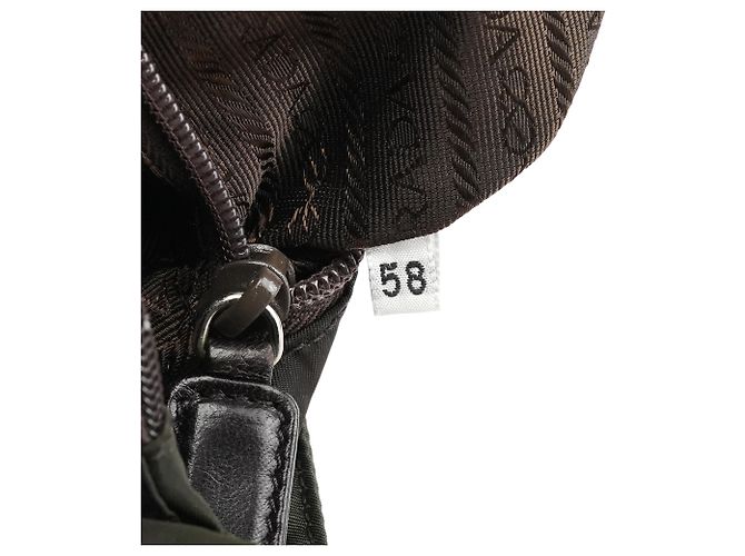 Prada Borsa Tote B6059 Dark Green Tessuto Trend Nappa - vista 12