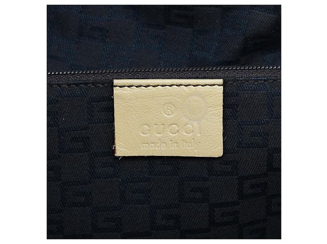 Gucci 76554 Borsa Hobo in pelle beige arricciata - vista 10