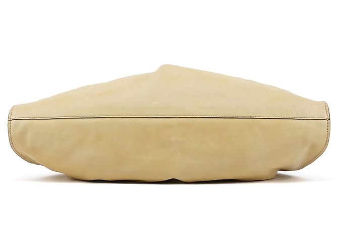 Gucci 76554 Borsa Hobo in pelle beige arricciata - vista 5