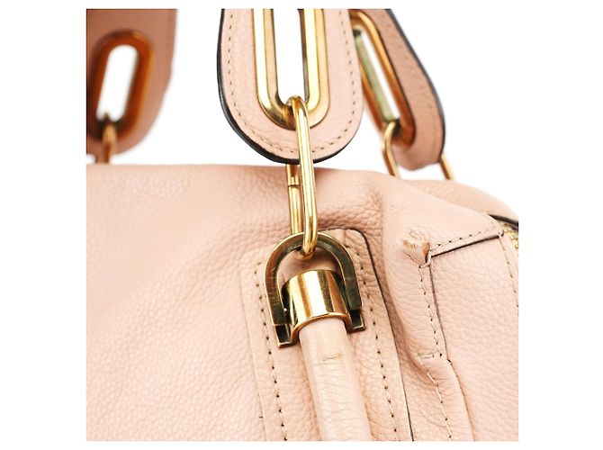 Chloé Borsa a tracolla 2-way Paraty in pelle rosa chiaro - vista 10