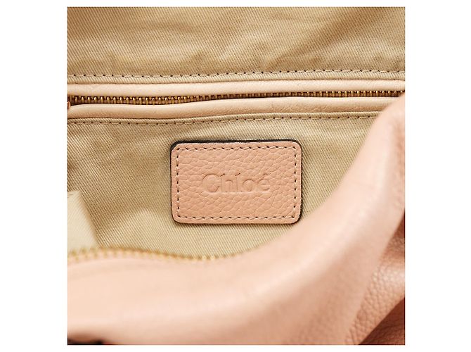 Chloé Borsa a tracolla 2-way Paraty in pelle rosa chiaro - vista 19