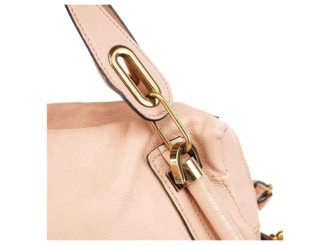 Chloé Borsa a tracolla 2-way Paraty in pelle rosa chiaro - vista 6