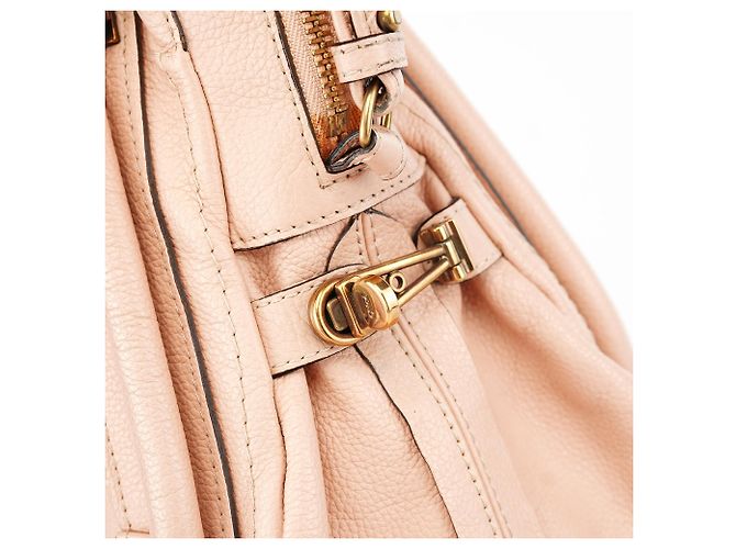 Chloé Borsa a tracolla 2-way Paraty in pelle rosa chiaro - vista 7