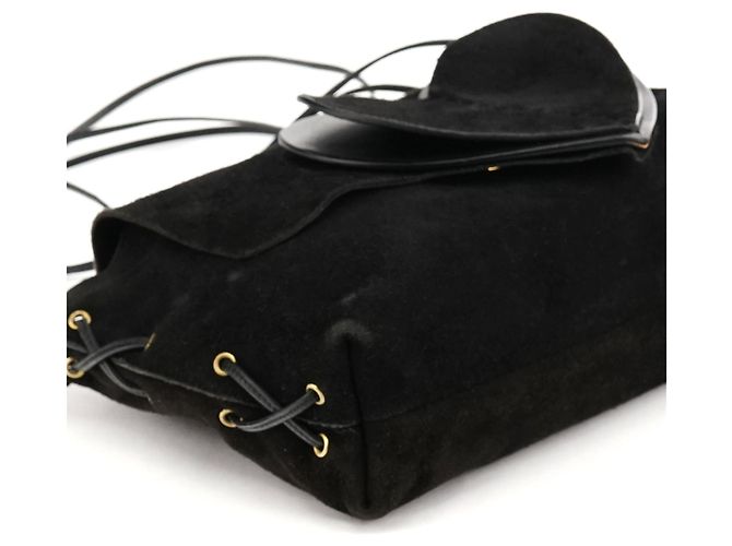 Gucci Borsa a tracolla a cuore in camoscio nero 2002 - vista 10