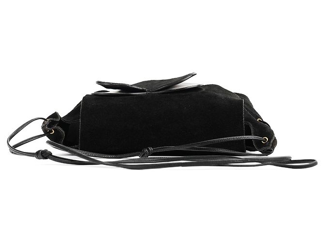Gucci Borsa a tracolla a cuore in camoscio nero 2002 - vista 4
