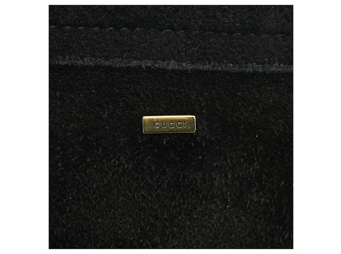 Gucci Borsa a tracolla a cuore in camoscio nero 2002 - vista 9