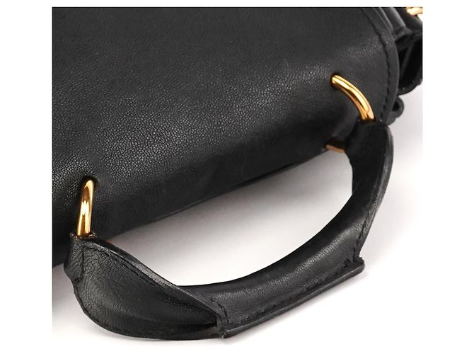 Chloé Borsa 2-Way Elsie in pelle nera - vista 10