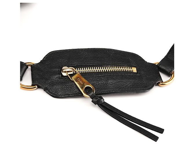 Chloé Borsa 2-Way Elsie in pelle nera - vista 7