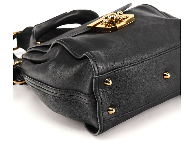 Chloé Borsa 2-Way Elsie in pelle nera - vista 8