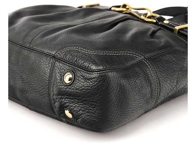 Coach Borsa Tote Hamptons in pelle nera F12178 - vista 10
