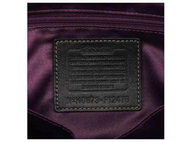 Coach Borsa Tote Hamptons in pelle nera F12178 - vista 12