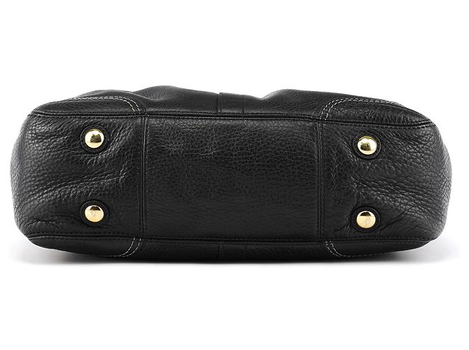 Coach Borsa Tote Hamptons in pelle nera F12178 - vista 4