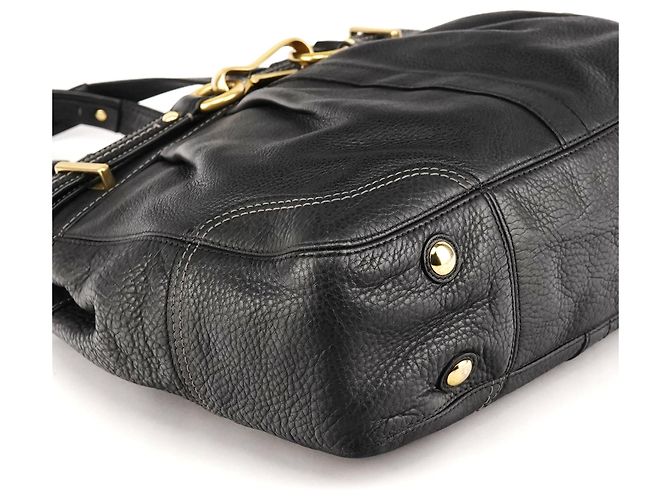 Coach Borsa Tote Hamptons in pelle nera F12178 - vista 9
