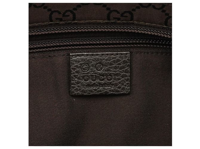 Gucci 180449 Borsa tote in nylon GG marrone - vista 12