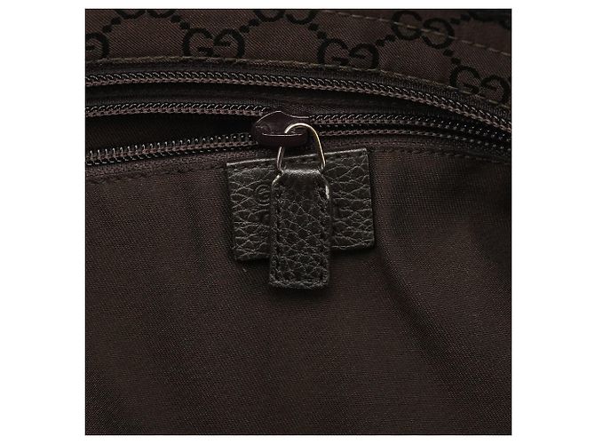 Gucci 180449 Borsa tote in nylon GG marrone - vista 13