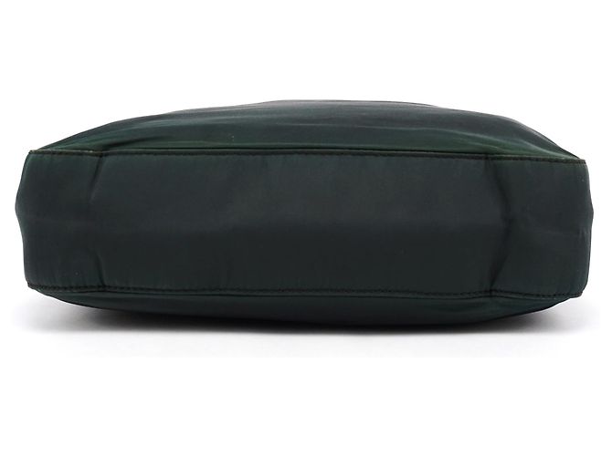 Prada B7514 Mini Bag in Tessuto Grafite Verde con Manico in Metallo - vista 4