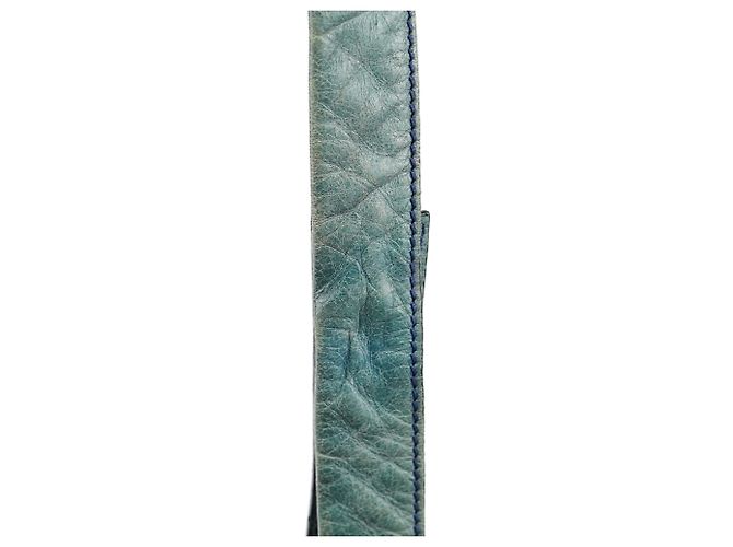 Borsa a tracolla Bay Chloé in pelle blu turchese navy - vista 18