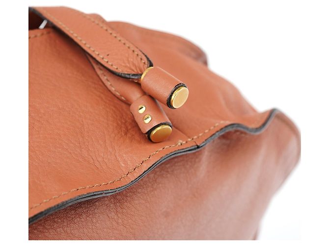 Chloé Borsa a tracolla Marcie in pelle marrone chiaro - vista 12