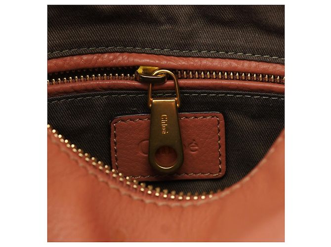 Chloé Borsa a tracolla Marcie in pelle marrone chiaro - vista 14