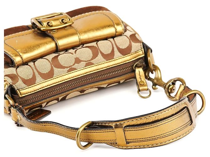 Coach Borsa a tracolla Signature Soho 1495 Beige Bronze - vista 13